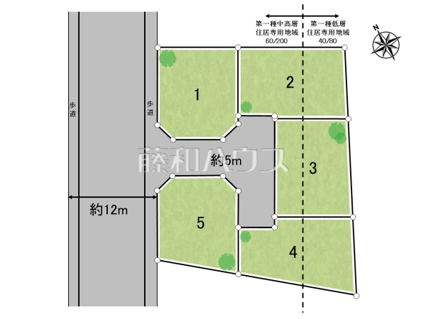 全体区画図 【立川市一番町6丁目】 全体区画図 【立川市一番町6丁目】