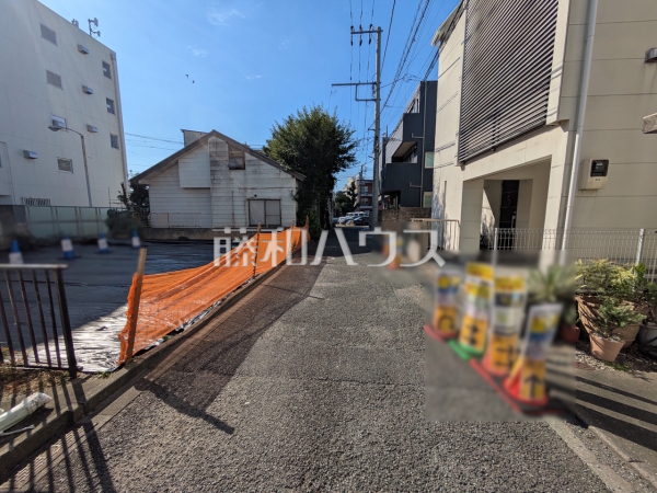 接道状況および現場風景 【世田谷区等々力2丁目】 接道状況および現場風景 【世田谷区等々力2丁目】