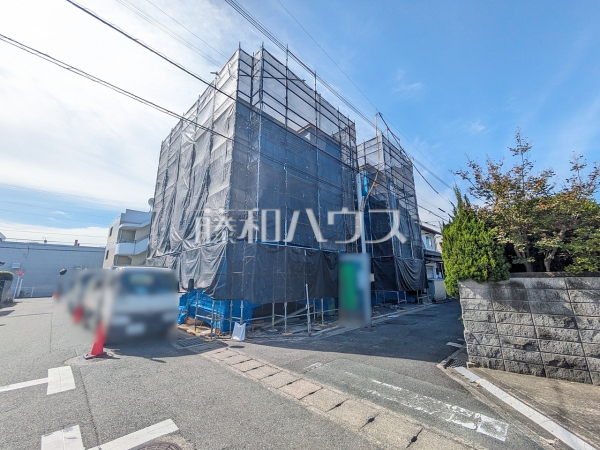 2号棟 接道状況および現場風景 【福岡市西区小戸3丁目】 2号棟 接道状況および現場風景 【福岡市西区小戸3丁目】