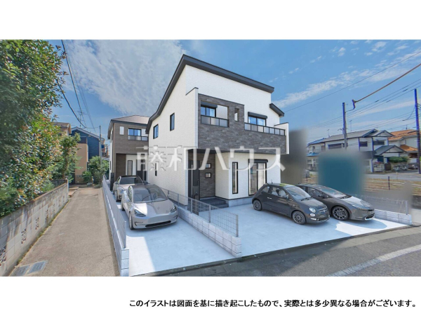 完成予想図(外観) 【練馬区石神井台5丁目】 完成予想図(外観) 【練馬区石神井台5丁目】
