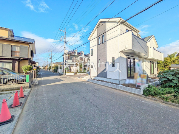 接道状況および現場風景 【立川市若葉町3丁目】 接道状況および現場風景 【立川市若葉町3丁目】