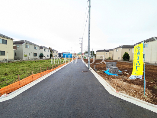 接道状況および現場風景 【立川市砂川町4丁目】