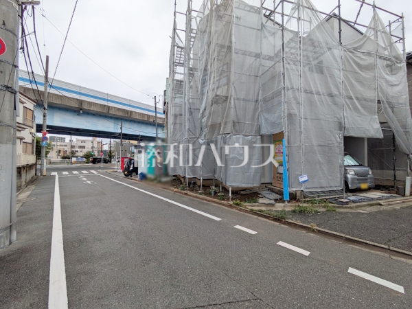接道状況および現場風景 【練馬区高松3丁目】 接道状況および現場風景 【練馬区高松3丁目】