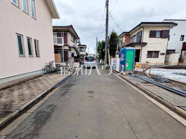 接道状況および現場風景 【国分寺市西恋ヶ窪4丁目】 接道状況および現場風景 【国分寺市西恋ヶ窪4丁目】
