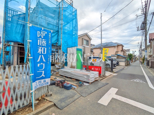 接道状況および現場風景 【立川市栄町5丁目】