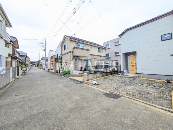 接道状況および現場風景 【立川市西砂町2丁目】 接道状況および現場風景 【立川市西砂町2丁目】
