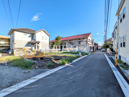 接道状況および現場風景 【小平市学園東町】
