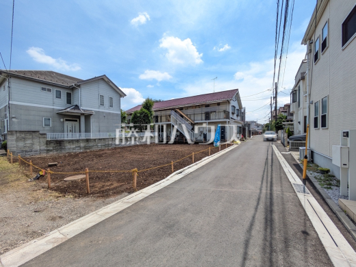 接道状況および現場風景 【小平市学園東町】