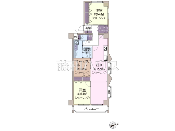 間取図 【ライオンズマンション赤坂】 間取図 【ライオンズマンション赤坂】