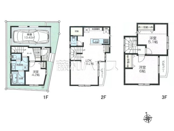 間取図 【板橋区大谷口北町】 間取図 【板橋区大谷口北町】