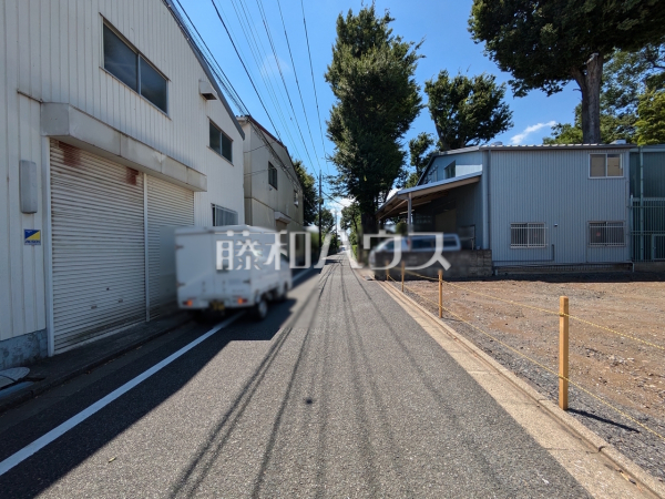 接道状況および現場風景 【練馬区高松6丁目】 接道状況および現場風景 【練馬区高松6丁目】