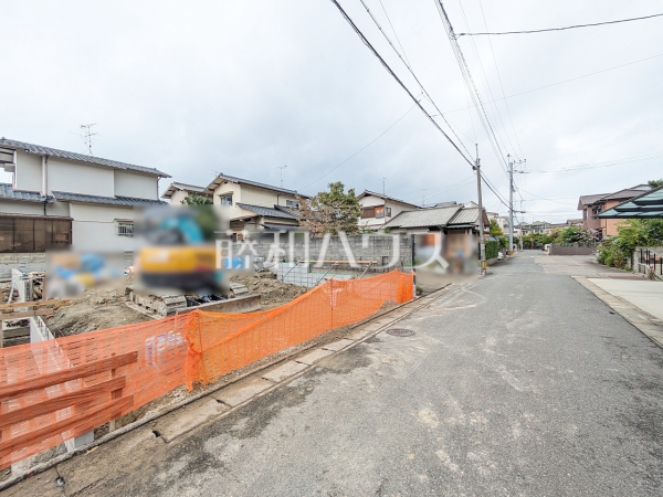 2号地 接道状況および現場風景 【福岡市城南区樋井川1丁目】 2号地 接道状況および現場風景 【福岡市城南区樋井川1丁目】