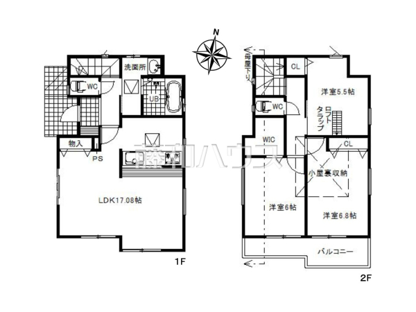間取図 【所沢市青葉台】 間取図 【所沢市青葉台】