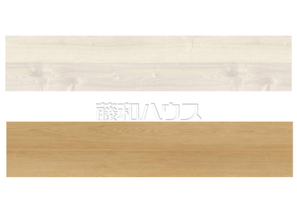 上:フローリングカラー ナチュラルオーク 下:階段カラー ナチュラルオーク 上:フローリングカラー ナチュラルオーク 下:階段カラー ナチュラルオーク