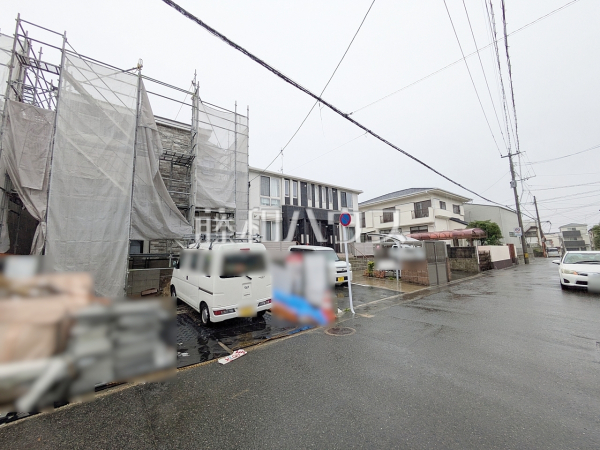 接道状況および現場風景 【福岡市南区屋形原1丁目】 接道状況および現場風景 【福岡市南区屋形原1丁目】