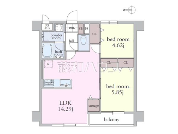 間取図 【ライオンズマンション恋ケ窪】 間取図 【ライオンズマンション恋ケ窪】