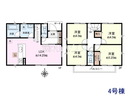 4号棟 間取図 【小金井市貫井南町5丁目】