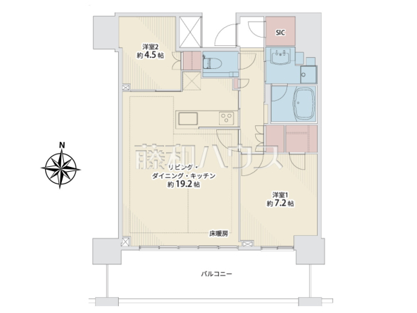 間取図 【プラウドタワー立川】 間取図 【プラウドタワー立川】
