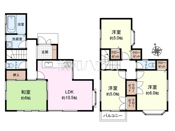 間取図 【所沢市大字久米】ファミリーマート徒歩2分、エミテラスまで徒歩14分の立地です。閑静な住宅街で落ち着いた街並みです。 間取図 【所沢市大字久米】ファミリーマート徒歩2分、エミテラスまで徒歩14分の立地です。閑静な住宅街で落ち着いた街並みです。