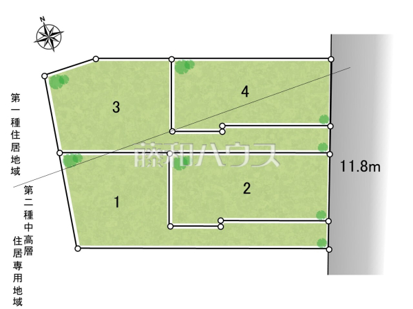 全体区画図 【八王子市台町2丁目】 全体区画図 【八王子市台町2丁目】