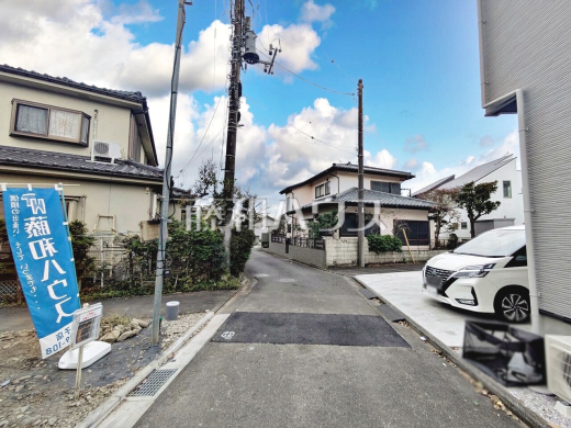 接道状況および現場風景 【八王子市長房町】