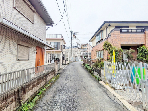 接道状況および現場風景 【八王子市片倉町】