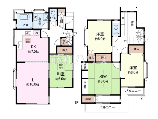 間取図 【立川市砂川町4丁目】 間取図 【立川市砂川町4丁目】