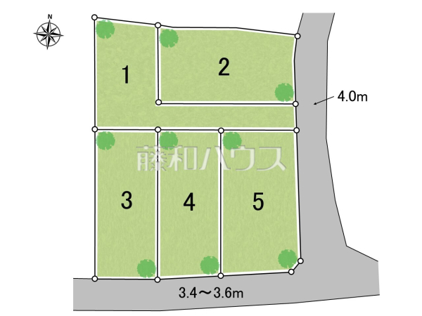 全体区画図 【北名古屋市六ツ師中屋敷】 全体区画図 【北名古屋市六ツ師中屋敷】
