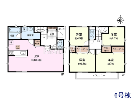 6号棟 間取図 【小金井市貫井南町5丁目】