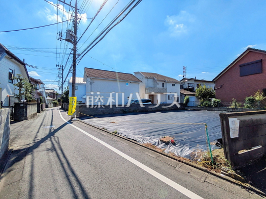 接道状況および現場風景 【府中市武蔵台3丁目】