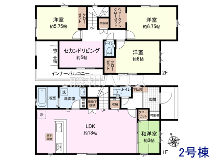 2号棟 間取図 【八重瀬町字安里】