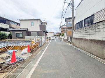 接道状況および現場風景