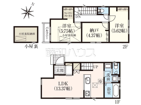 間取図 【東村山市恩多町1丁目】 間取図 【東村山市恩多町1丁目】