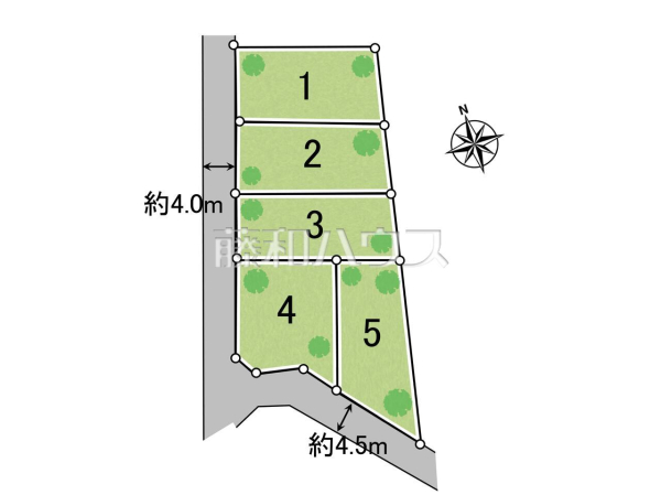 全体区画図 【八王子市上壱分方町】 全体区画図 【八王子市上壱分方町】