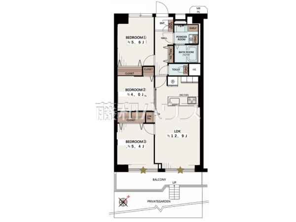 間取図 【日商岩井府中マンション】 間取図 【日商岩井府中マンション】