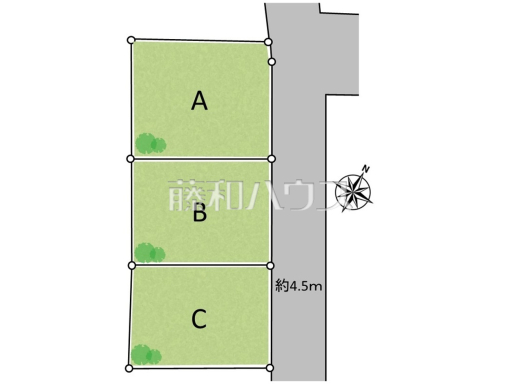 全体区画図 【日野市南平3丁目】