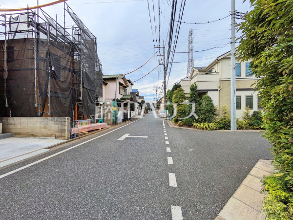 接道状況および現場風景 【練馬区石神井台7丁目】 接道状況および現場風景 【練馬区石神井台7丁目】
