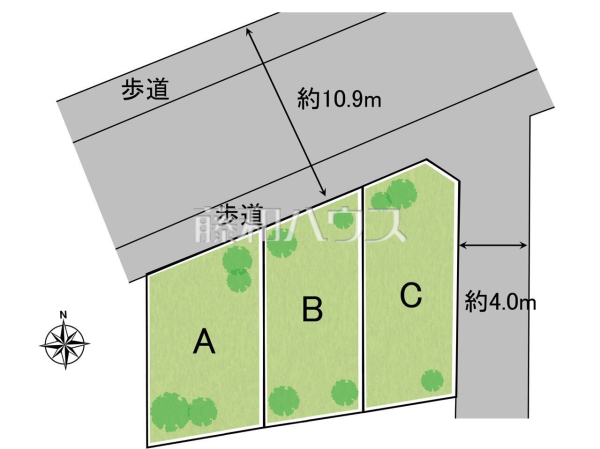 全体区画図 【東大和市南街6丁目】 全体区画図 【東大和市南街6丁目】