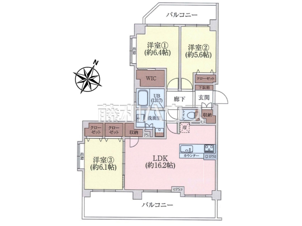 間取図 【西東京市富士町2丁目 ユアコート東伏見弐番館】
玄関前を通る人が少ない角部屋は、静かでプライバシーを確保しやすくなります。 間取図 【西東京市富士町2丁目 ユアコート東伏見弐番館】
玄関前を通る人が少ない角部屋は、静かでプライバシーを確保しやすくなります。