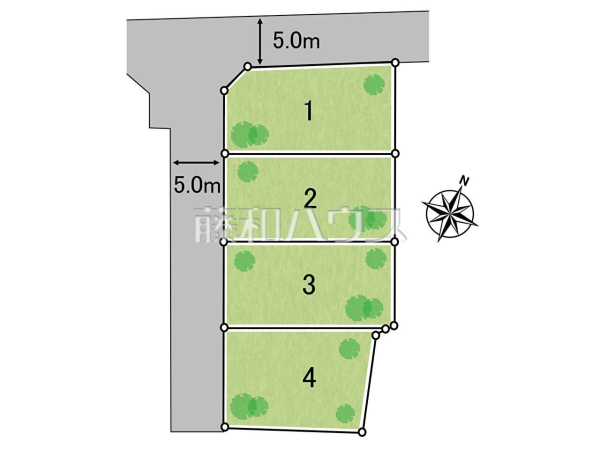 全体区画図 【東村山市多摩湖町1丁目】 全体区画図 【東村山市多摩湖町1丁目】