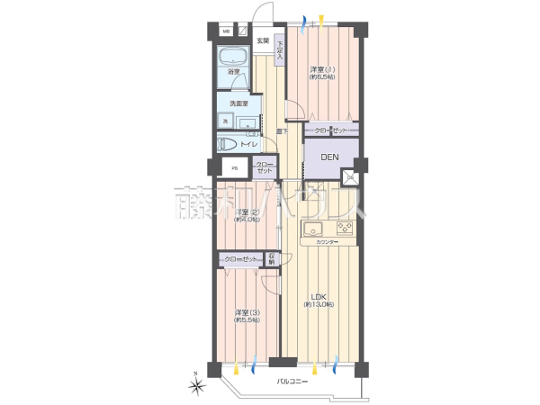 間取図 【多摩稲城ヒミコマンション】 間取図 【多摩稲城ヒミコマンション】