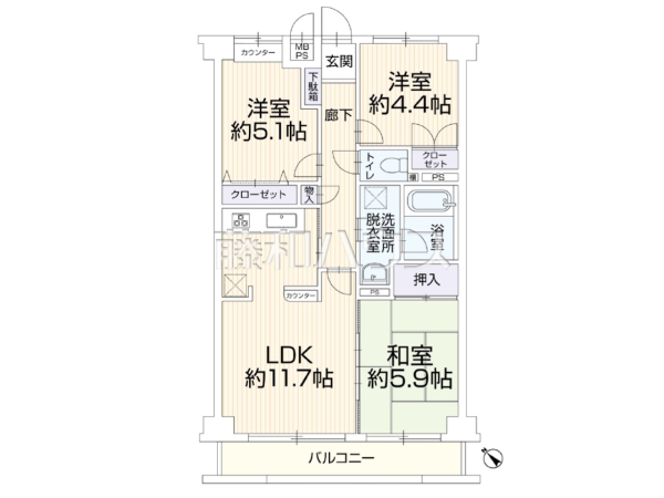 間取図 【キャッスル昭島】 間取図 【キャッスル昭島】