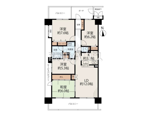 間取図 【タウンズ八王子センタークレスト】 間取図 【タウンズ八王子センタークレスト】