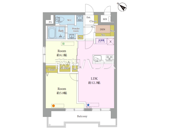 間取図 【朝日プラザ博多】 間取図 【朝日プラザ博多】