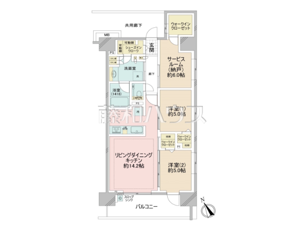 間取図 【エクセレントシティ立川 THE GRAN】 間取図 【エクセレントシティ立川 THE GRAN】