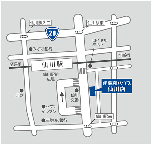藤和ハウス仙川店マップ